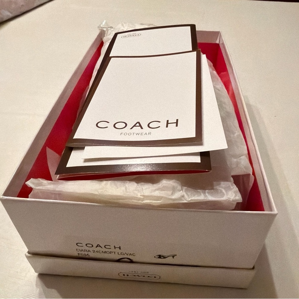 NWT Coach Ciara P595 white signature canvas, natural leather, 9M - Picture 12 of 12